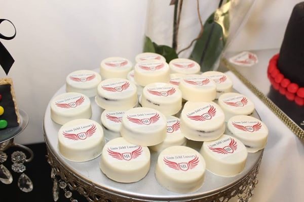 Branded cupcakes for an event